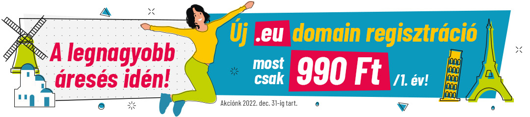 Új .eu domain regisztráció