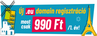 Új .eu domain regisztráció